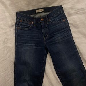 Madewell high rise skinny denim jeans